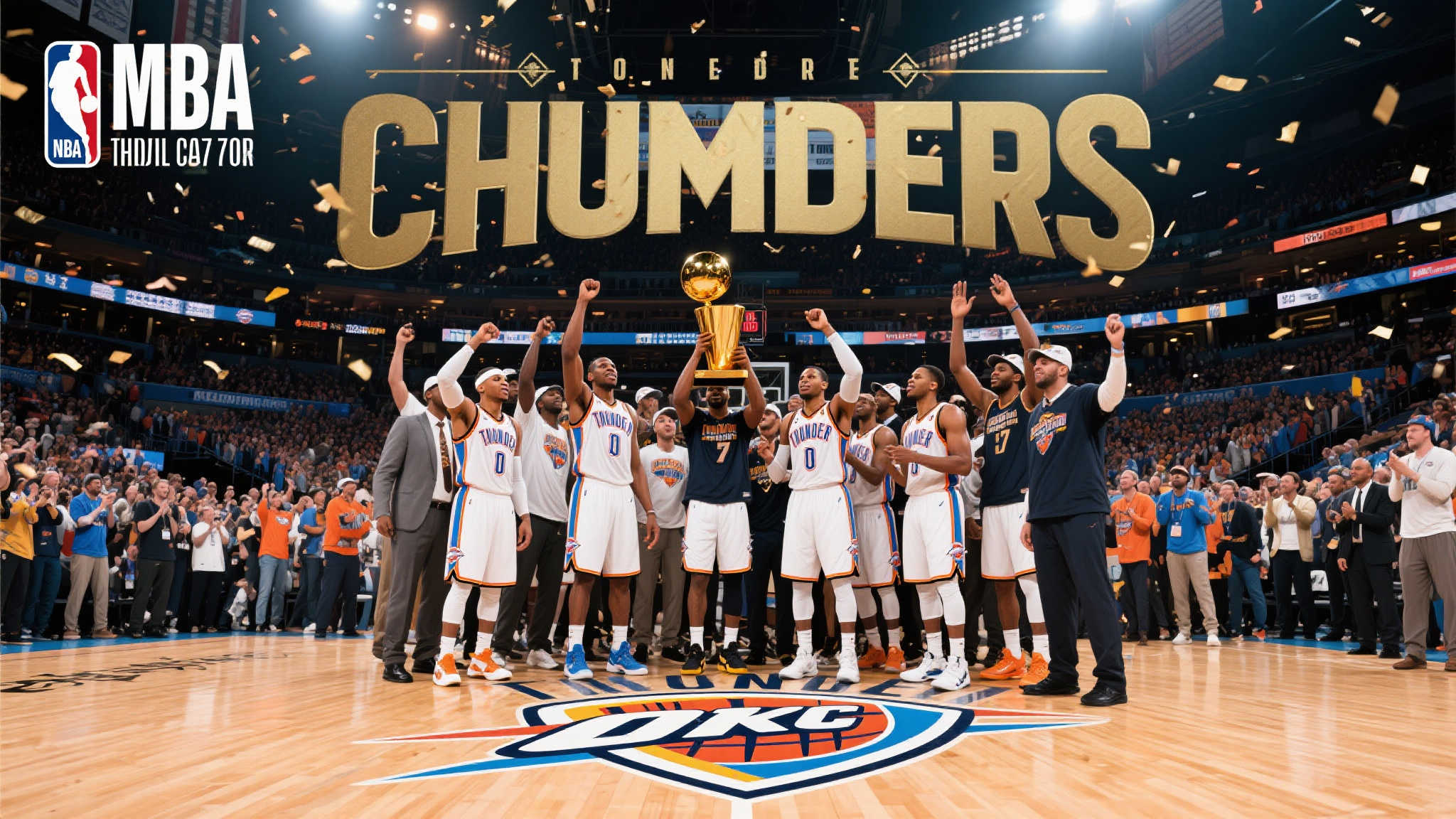 雷霆发布胜利海报:NBA总决赛第七场获皇冠 雷霆发布胜利海报:NBA总决赛第七场获皇冠