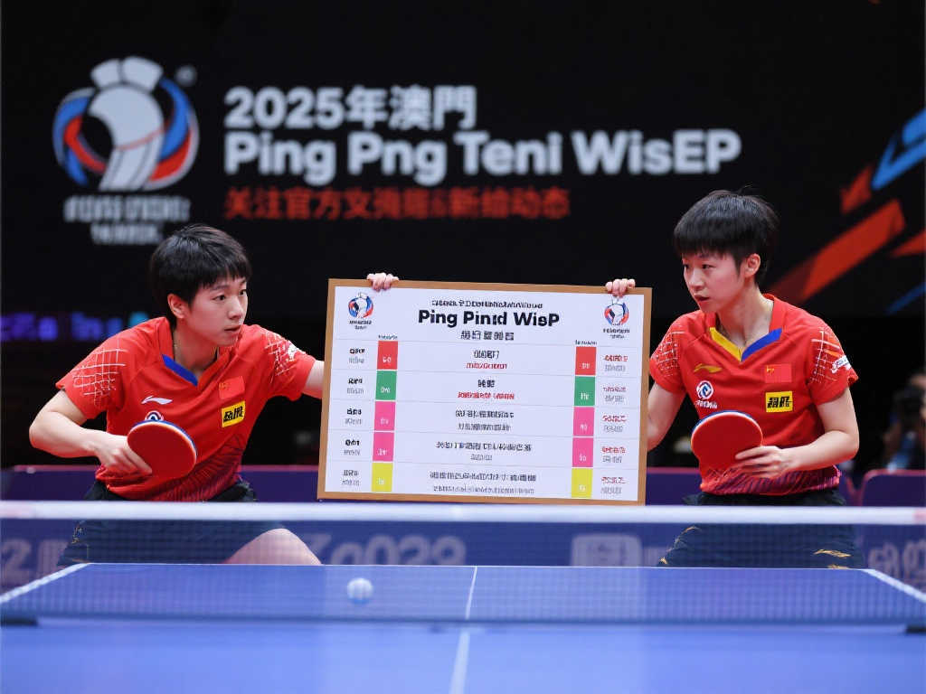 2025澳门乒乓球世界杯抽签男女签表+每日赛程表(持续更新)