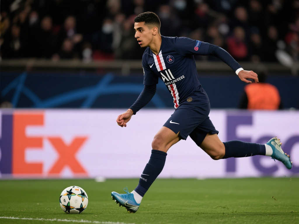 本赛季欧冠阿什拉夫助力8球，领跑参与进球榜